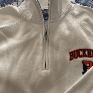 white sweatshirt- Bucknell